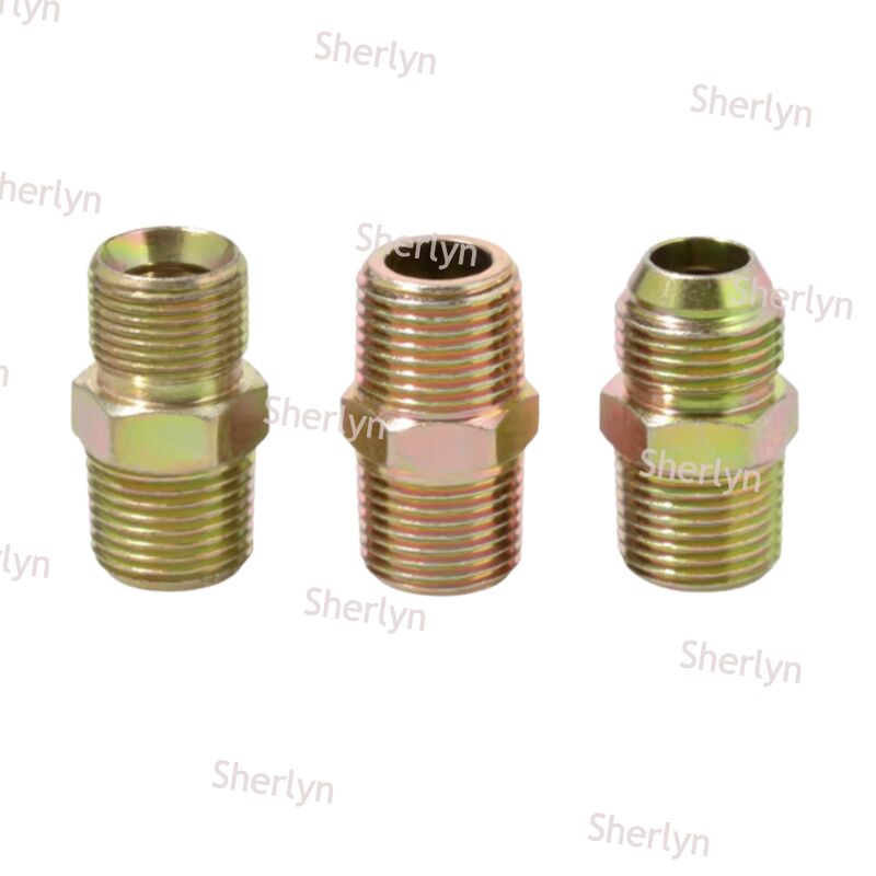 2 điểm cho miệng phẳng của dây ghép thép carbon thép kẽm ống dẫn dầu sợi bên ngoài với đường kính biến đổi nối dây A-loại British pipe joint