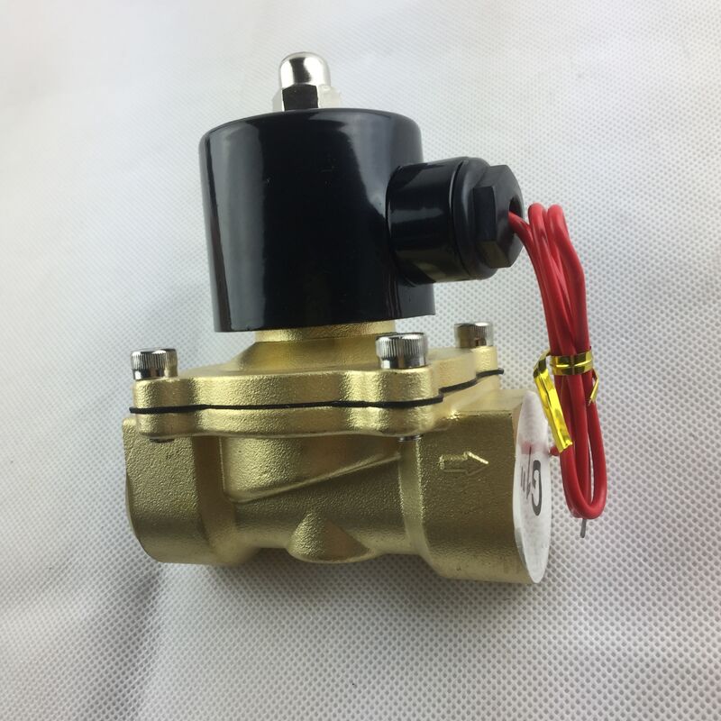 Máy van điện từ Máy van nước UW-15 Cơ thể đồng Khóa không khí thường đóng 2 chiều
