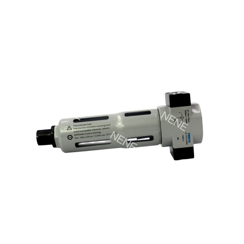 159612 Festo LF-1/8-D-MINI Bộ lọc không khí nén Bộ chứa hợp kim kẽm Bảo vệ chén kim loại Bộ lọc ngâm G1/8 Cổng 0,5-12 bar 40 μm Rút tay