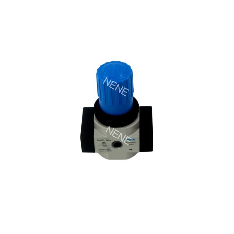 Máy điều chỉnh áp suất phân sạc trực tiếp Festo LR-1/4-D-MINI-MPA 8002275 Zinc hợp kim với MPA Gauge G1/4 0,5-12 bar 1500L/min Khẩu quay có thể khóa