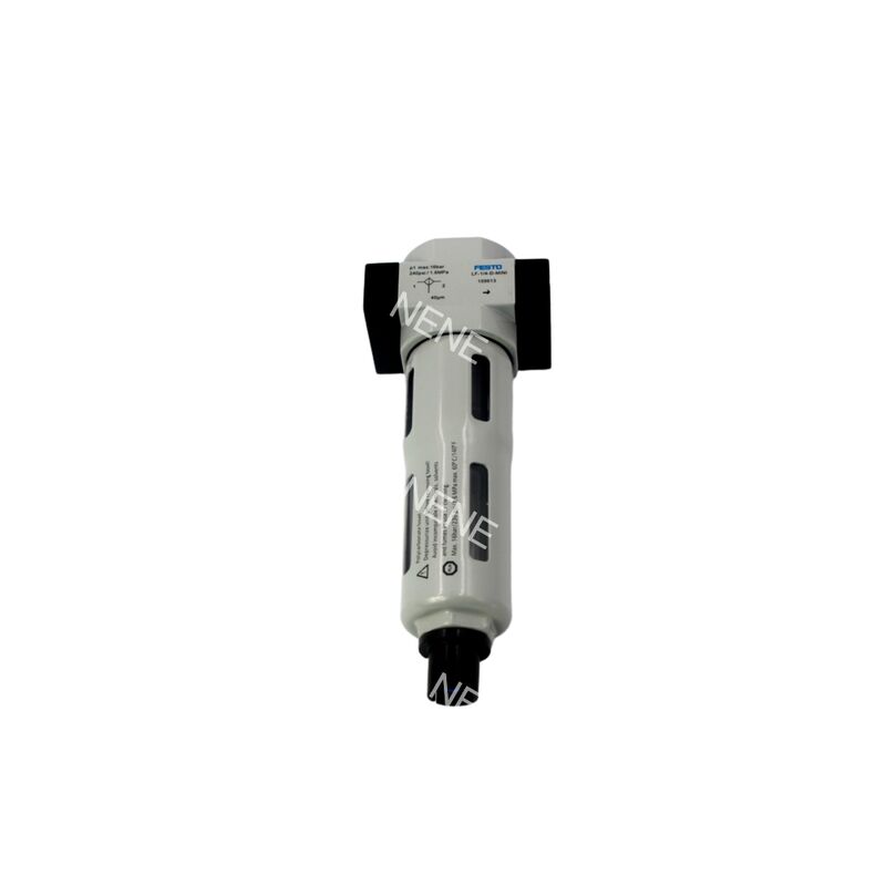LFR-1/8-D-MINI-A 159634 Festo Bộ lọc khí nén bằng hợp kim kẽm có đồng hồ đo G1/8 40µm Van xả tự động hoàn toàn 0.5-12bar