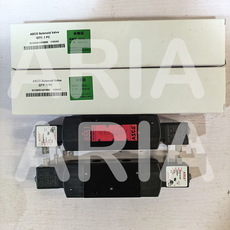 ASCO SC8551A018MS SC8551A017MS 24DC AC110V 4-Way nhôm 1/4 In Solenoid Valve Namur Mount