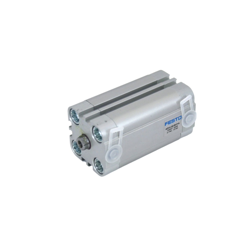 Fast Cycling M5 Port External Thread 25mm Bore 15mm Stroke FESTO ADVU-25-15-A-P-A 156610 Pneumatic Rod Cylinder Double-Acting with Magnetic Ring ISO 6432 cho dây chuyền lắp ráp
