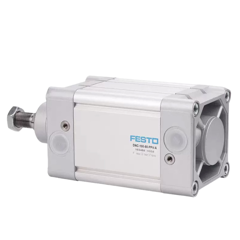 FESTO DNC32-25-PPV-A 163305 Xi lanh khí tác động kép 32mm Đường kính 25 mm với đệm điều chỉnh PPV