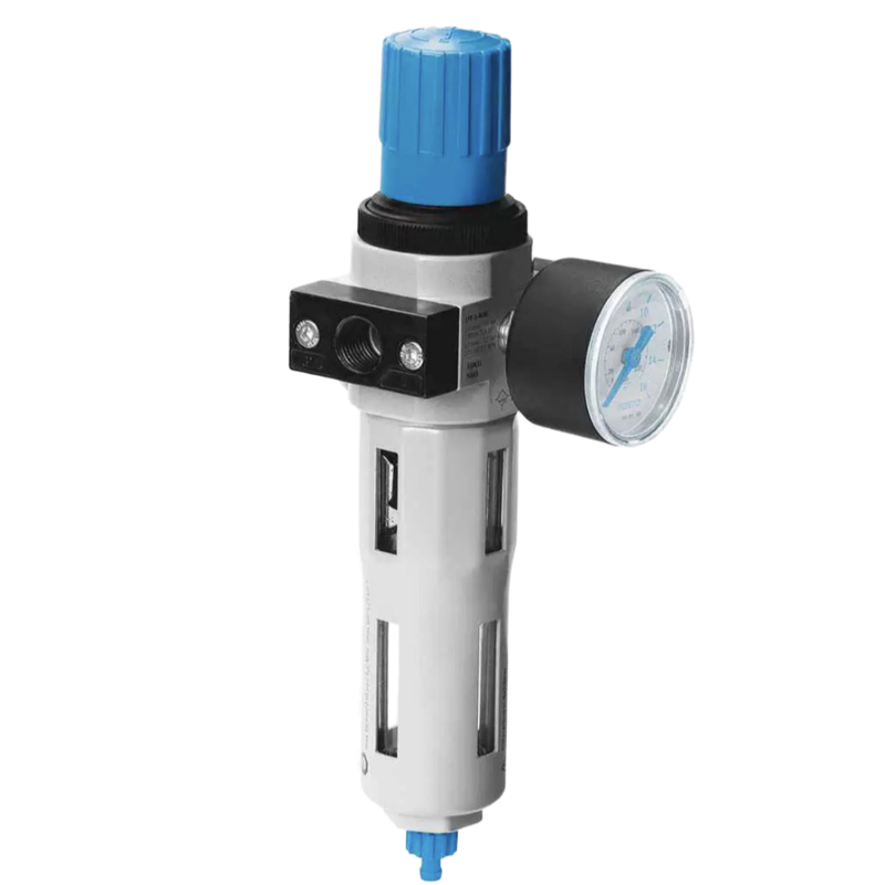 Bộ lọc khí nén nguyên bản LF-1-D-MAXI FESTO Cấu trúc hợp kim kẽm với thiết bị xả thủ công