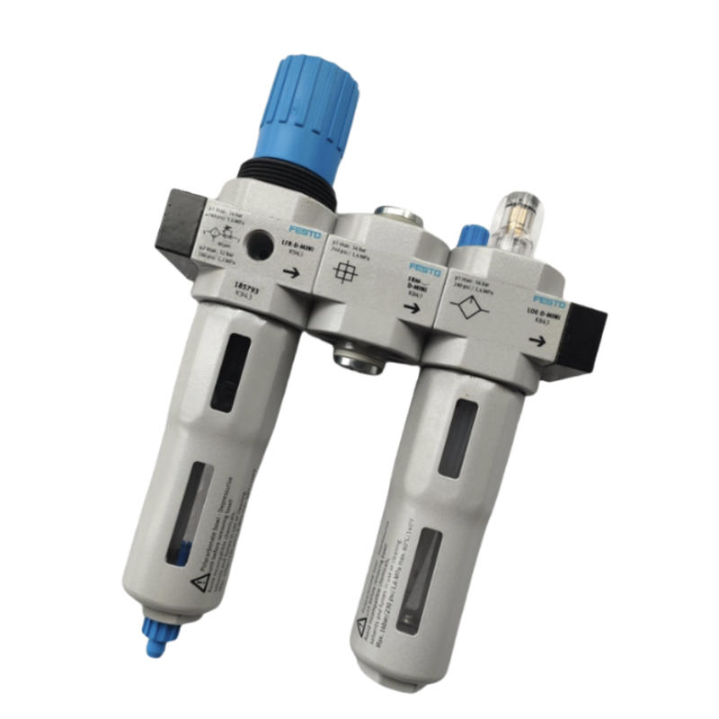 FESTO LF-1/2-D-MAXI 186463 Sơn không khí nén hợp kim kẽm 40μm lọc, thoát nước bằng tay, áp suất làm việc 0,5-12bar