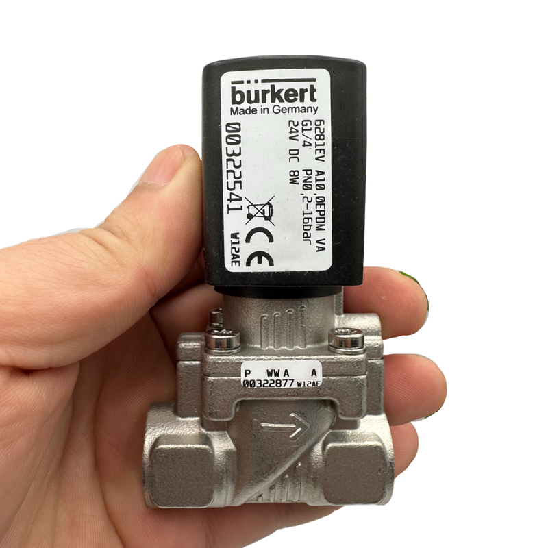 Vật liệu niêm phong EPDM G1 / 4 ′′ Pneumatic Solenoid Valve 24V DC 2 Way Ventil đóng bình thường và 2 Way Ventil mở bình thường chức năng 00322541