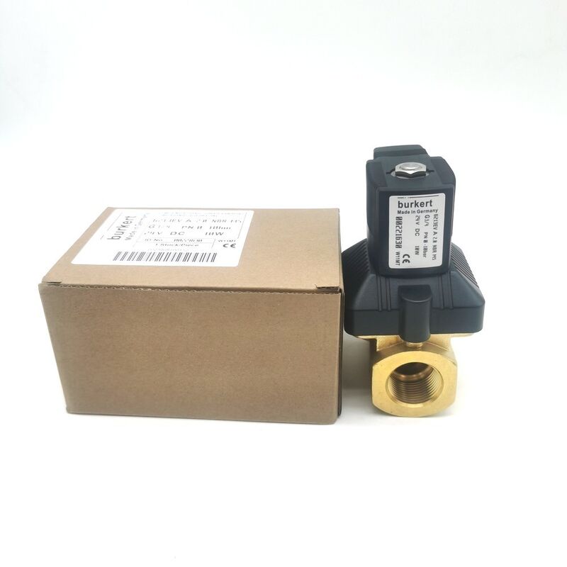 0-10 Bar Pressure Resistant Burkert 00221634 Type 6213 Diaphragm Control Valve, NBR Seal 20mm Orifice G3/4 Connection, Brass Body DC24V 8W Suitable For -10~80°C Thiết bị tự động