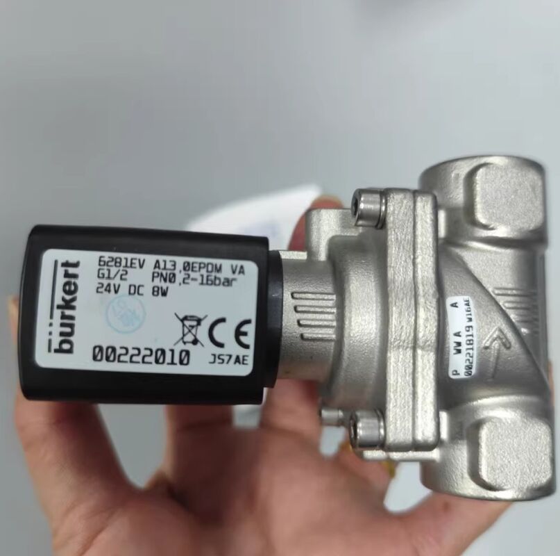 '00322529 '00322530 '00322531 Burkert Solenoid Valve Type 6281 G1/4 2/2 đóng bình thường Thép không gỉ AC24V 8W