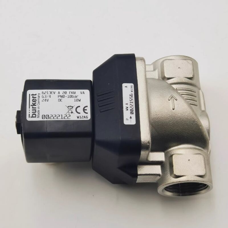 00221968 00221969 00221970 Burkert Solenoid Valve 6281 loại G1/2 Thép không gỉ loại đóng thông thường