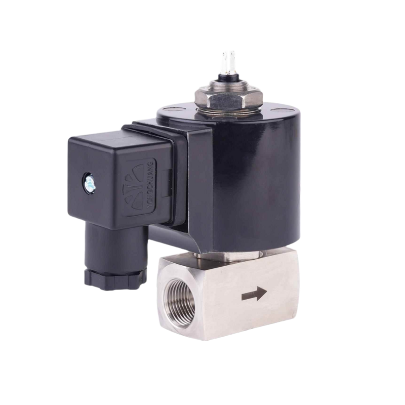Spring Return Solenoid Valve 8.16AAS030B PTFE Seal Material 3/8 Inch Port Size Khẩu độ kích thước 3mm
