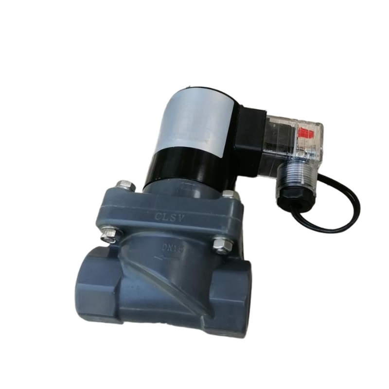 1-1/4' kích thước cổng FF1C32B32 32mm kích thước lỗ CPVC cơ thể Pneumatic Solenoid Valve 2 Way NC Alkali Compatible Valve