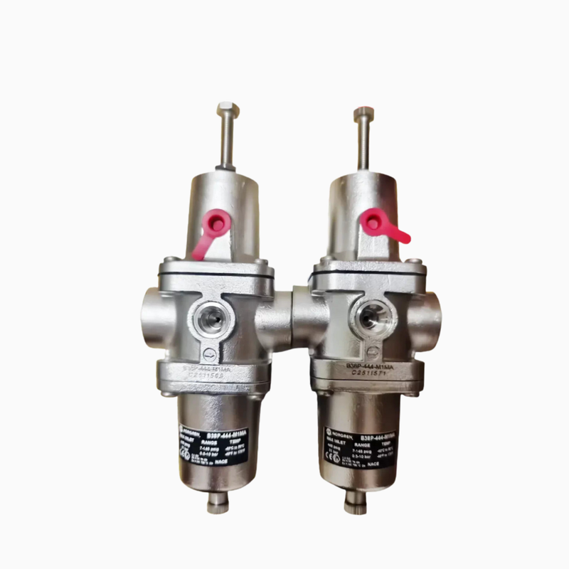 NORGREN B38P‐244‐B1MA B38P‐344‐B1MA Bộ điều chỉnh bộ lọc thép không gỉ PTF Thread Manual Drain 5μm‐25μm Element Compliant NACE For Corrosive Marine-Offshore Compressed Air Preparation System