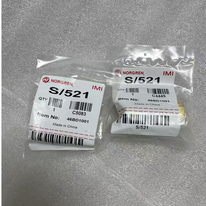 Van một chiều chịu tải nặng IMI Norgren S/521A Ren G1/4 Van kiểm tra khí nén bằng đồng cho mạch khí nén tự động hóa