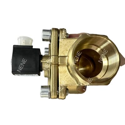 BURKERT Valve điện từ 00221960 Loại 6281 G1 2/2 Thông thường đóng với điều khiển bằng tay 25.0 lỗ NBR Seal Brass Body DC24V 8W
