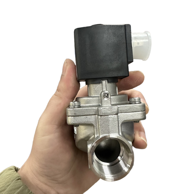 Burkert loại 6281 Van điện điện chống nhiệt độ cao 00322535 00322536 00322537 00322538 00322539 00322540 G1/4 G3/8 Thread 2/2 Thân vỏ thép không gỉ đóng bình thường FKM Seal 10.0 Flow orifice