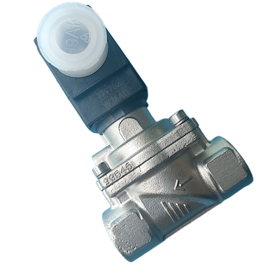 Van điện từ màng servo FKM kín 2 vị trí 2 chiều NC Burkert dòng 6281 Kích thước cổng G1 1/2 Vỏ thép không gỉ chống ăn mòn Lỗ thông hơi 40mm 00222004 00222005 00222006