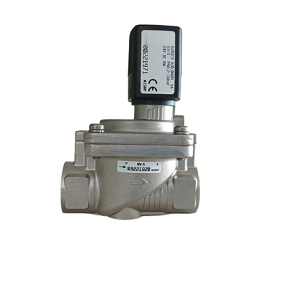 Burkert loại 6281 Van điện tử chống nhiệt độ cao 00221989 00221990 00221991 G1/2 Sợi nữ 2/2 Cơ thể thép không gỉ NC FKM Seal 13.0 Flow Oriffice 8W Coil DC24V AC24V AC220V